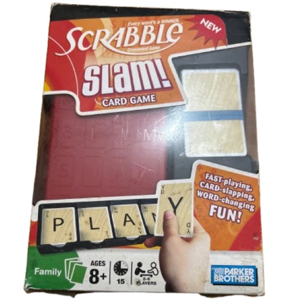 Hasbro Scrabble Slam! Card Game - Red, Black, and Green